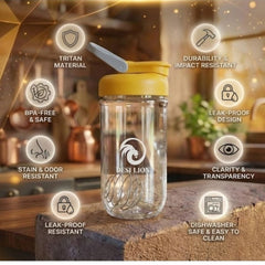 750ml Gym Shaker Bottle – Durable BPA-Free Protein Shake Cup with Mixing Ball for Supplements & Sports Use