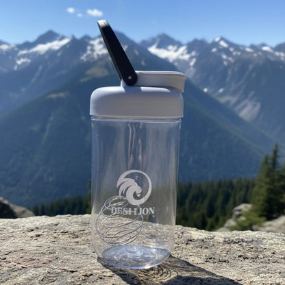 DESI LION Protein Shaker Bottle 750ml – Strong Tritan Build, BPA-Free, Leak-Proof, Easy to Clean with Stainless Mixing Ball