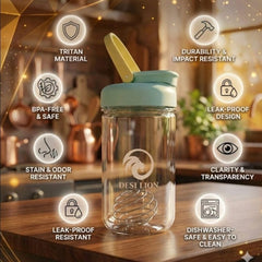 750ml Gym Shaker Bottle – Durable BPA-Free Protein Shake Cup with Mixing Ball for Supplements & Sports Use