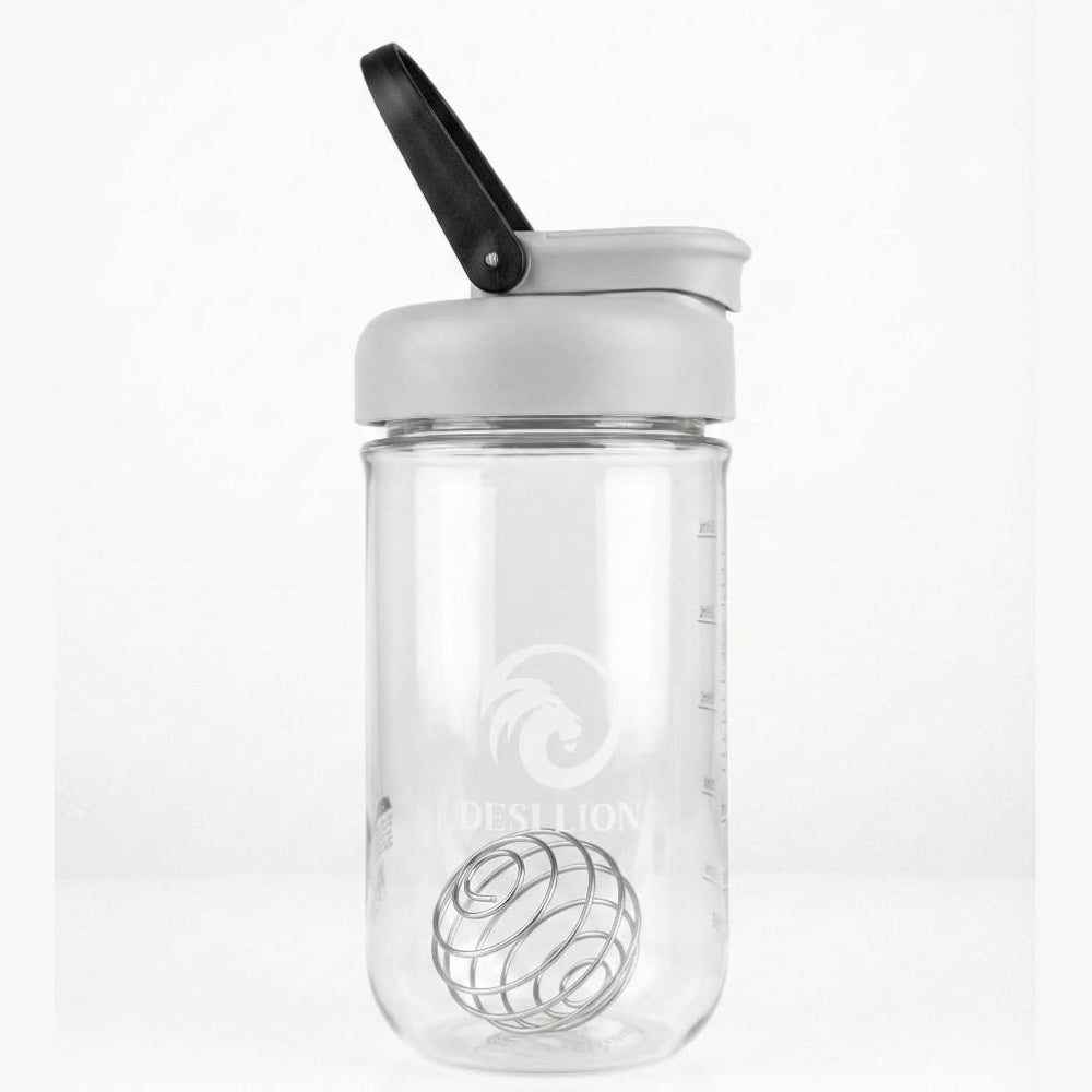 DESI LION Protein Shaker Bottle 750ml – Strong Tritan Build, BPA-Free, Leak-Proof, Easy to Clean with Stainless Mixing Ball