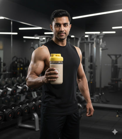 DESI LION Protein Shaker Bottle 750ml – Strong Tritan Build, BPA-Free, Leak-Proof, Easy to Clean with Stainless Mixing Ball