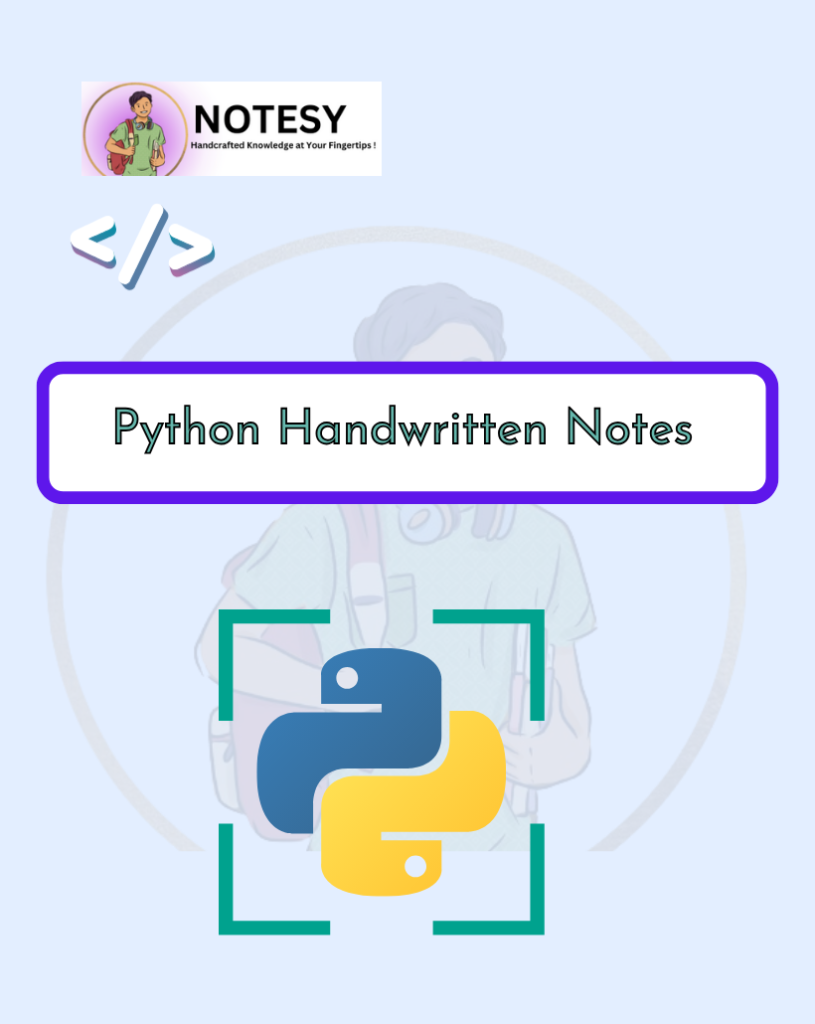 Python Handwritten Notes