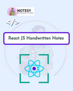 React js Handwritten notes