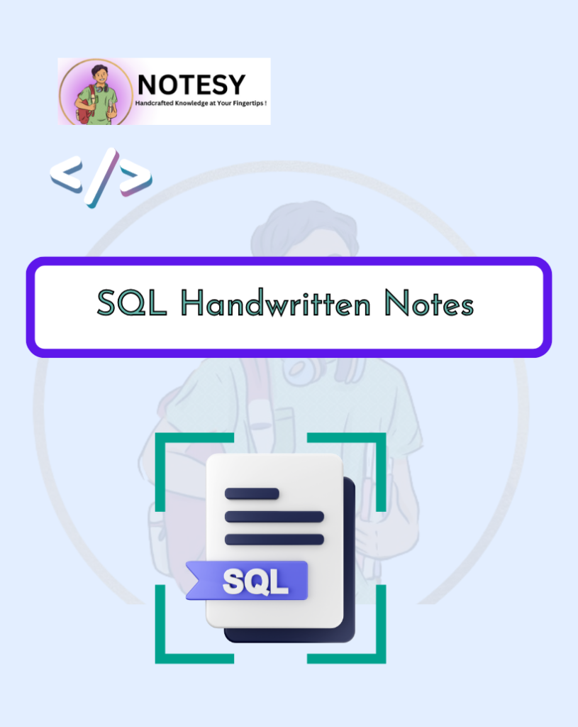 SQL Handwritten Notes