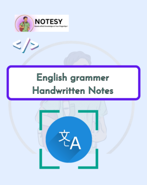 English grammer handwritten notes